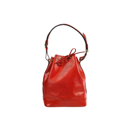 LOUIS VUITTON NOE Кожа Ведрообразная Сумка Женская Красная