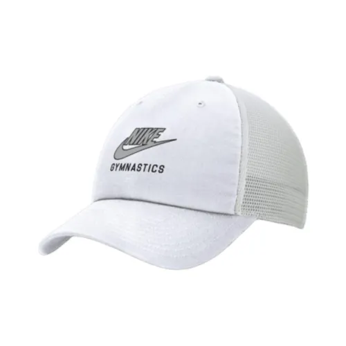 Nike Хлопковые кепки унисекс белые