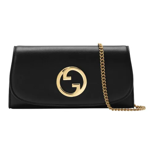 GUCCI Blondie Кожа Сумка через плечо Кошелек Женские Черный