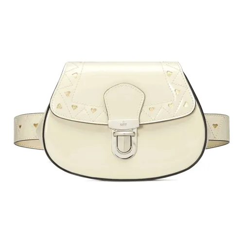 GUCCI Кожа Седло Сумка Бананка Сумка через плечо Детский Белый