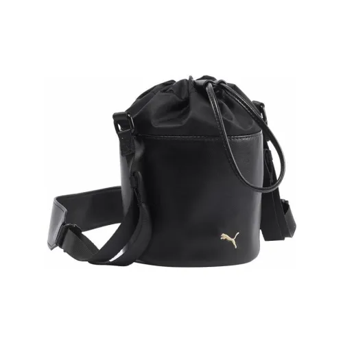 PUMA Полиэстер с PU кожей Ведрообразные сумки Сумки через плечо Сумка через плечо Обычный Унисекс Черный