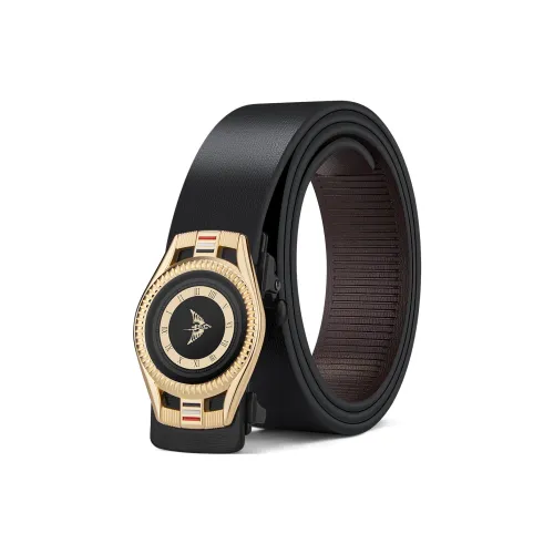 WilliamPOLO Ремни из коровьей кожи мужской золотой ширина 3,4 см