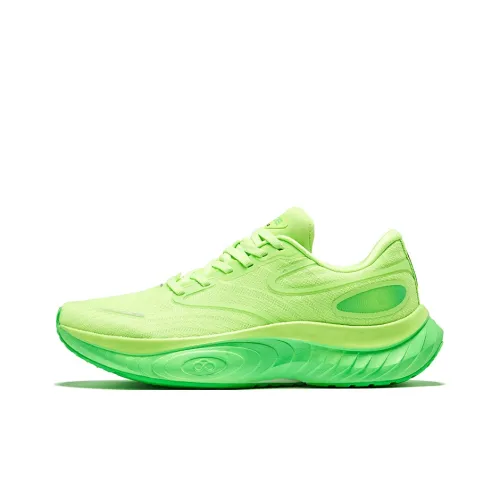 Erke Land Tour Амортизация Низкий Топ Беговые кроссовки Мужской Don't Be Anxious Зеленый