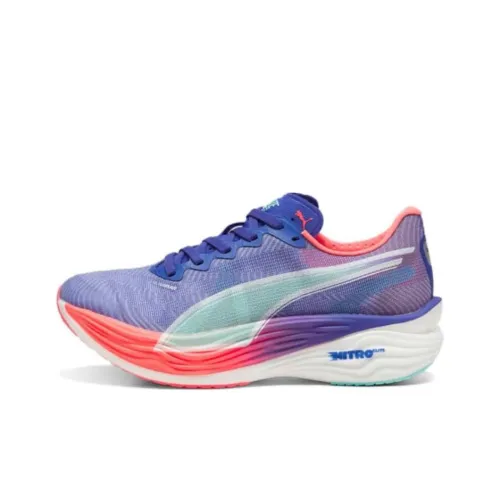 PUMA Deviate Nitro Elite противоскользящий устойчивый к истиранию низкий топ повседневная беговая обувь женский синий