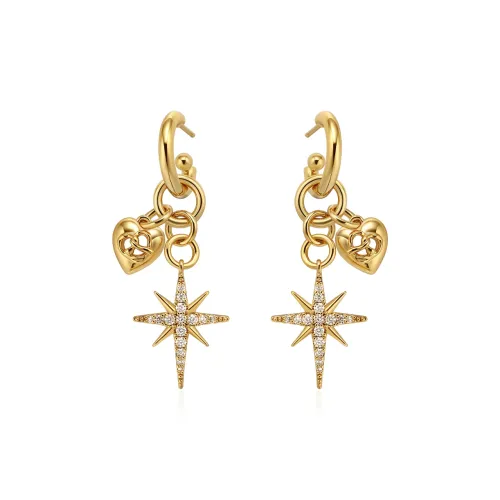 BOONEE ALUS Серьги-гвоздики из стерлингового серебра 925 пробы Женские