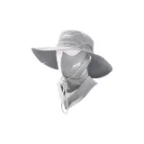 Светло-серая шляпа + маска