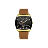 Чёрный циферблат с светло-кофейным