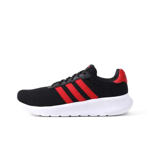 Adidas Lite Racer 3,0 Дышащий и Легкий Низкий Топ Беговые Кроссовки Мужские Черные и Красные
