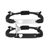 Вырезное сердце, магнитный, пара, браслет