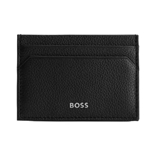 Hugo Boss Коровья кожа Держатель для карт Мужской Черный