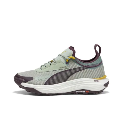 PUMA Voyage Nitro Slip-Resistant Abrasion-Resistant Low-Top Trail Running Sneakers Women's Light Gray PUMA Voyage Nitro Slip-Resistant Abrasion-Resistant Низкие Кроссовки для Беговых Трейлов Женские Светло-Серый