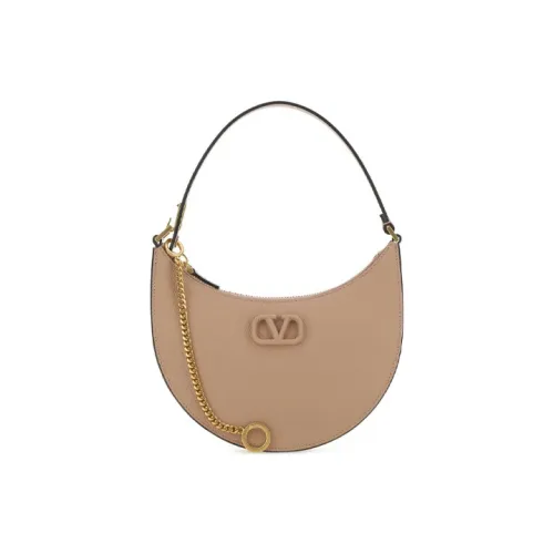 Valentino Vlogo с текстурой Телячья кожа Сумка-хобо Сумка через плечо Сумка мини Женская Коричневая