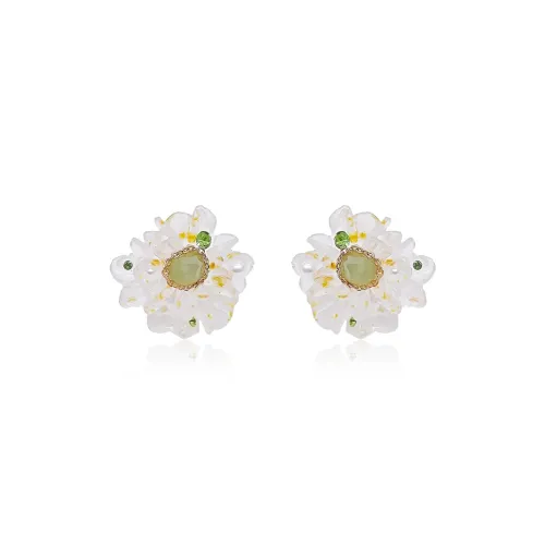 Rhymes S925 Серебро Циркон Жемчужные Серьги Женские