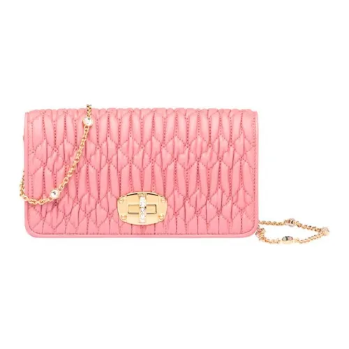 MIU MIU Sheepskin Сумка Сумка через плечо Сумка через плечо Мини Женская Розовая