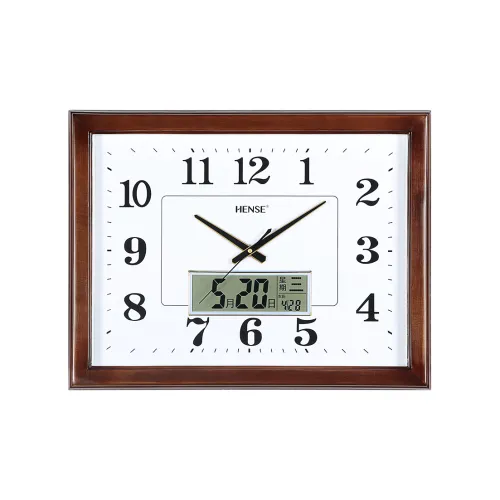 HENSE Кварцевый Movement Унисекс Настенные часы Белый