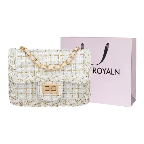 LOUIS ROYALN Шерстяная сумка через плечо Женская Белая Черная