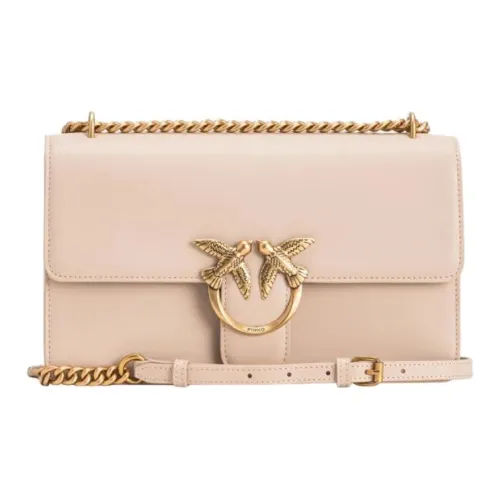 PINKO SOFT Шелковистый Кожа Сумка через плечо Сумка на плечо Женская Естественный