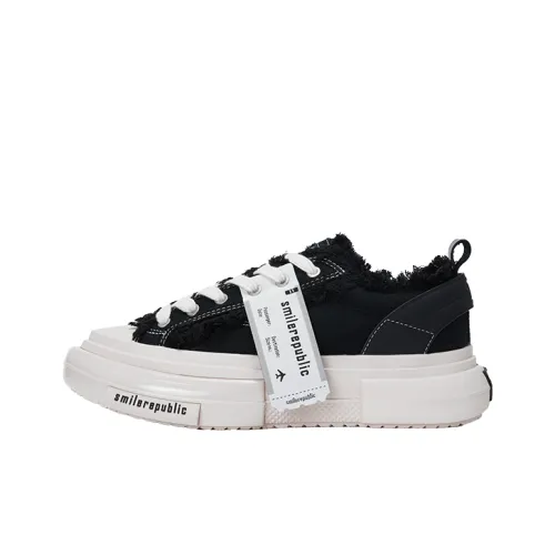 SMILEREPUBLIC INCEPTION 70s Canvas Shoes Low Top Black Unisex