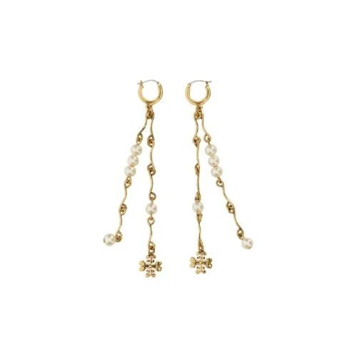 Tory Burch Серьги из бронзы Золото/белый Женские