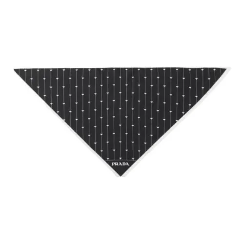 PRADA Шелковые шарфы Женские Черный