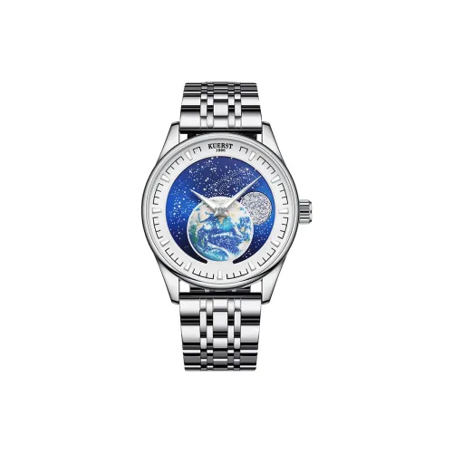 KUERST Автоматический Механический Механизм Мужские Часы 42 мм Синий