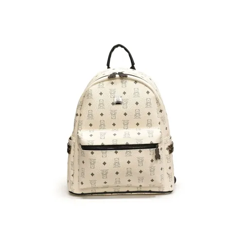 Gerlanx ПУ (полиуретан) Рюкзак Большой Женский Панда Цвет Коричневый Девушка Розовый