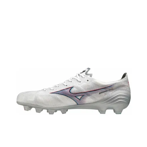 Mizuno ALPHA Футбольные бутсы Низкие Белые и Красные Унисекс
