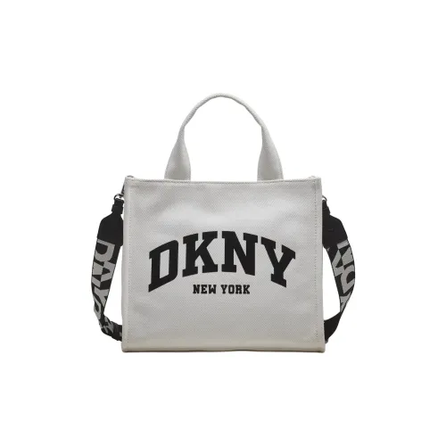 DKNY 100% хлопок Тоут Сумка Сумка для покупок Сумка среднего размера Women's White