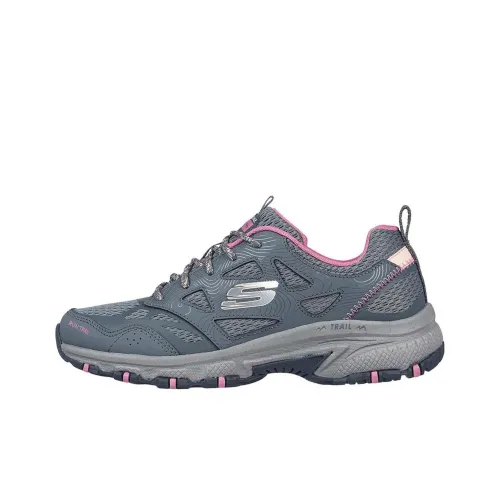 Skechers Hillcrest Низкий Топ Повседневные Беговые Кроссовки Женские Серый Розовый