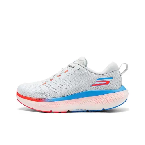 Skechers GO Run Ride 11 Устойчивый к истиранию Дышащий Поддерживающие Низкие Кроссовки для Бега Женские Белые