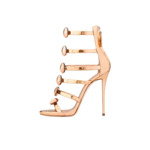 Giuseppe Zanotti GZ Micol Римские Сандалии 12 см Женские Розовое Золото