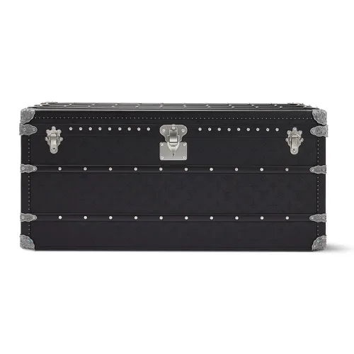 LOUIS VUITTON Courier Lozine Кожаная отделка коробка для хранения унисекс черный и синий