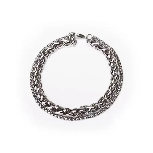 LuluCanaan Титановые стальные браслеты унисекс