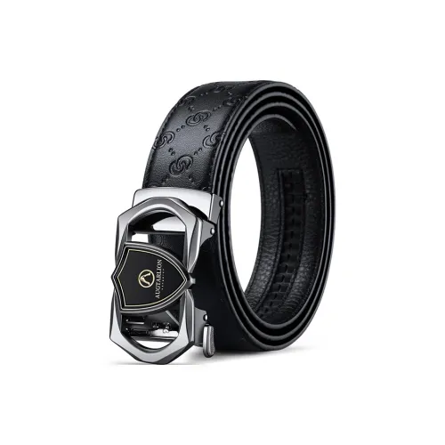 AUGTARLION Автоматическая застежка модный роскошный светлый верхний слой кожи ремень мужской металлический ширина 3,5 см