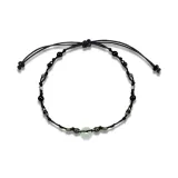 Браслет Замковая Мир [Черный шнур]