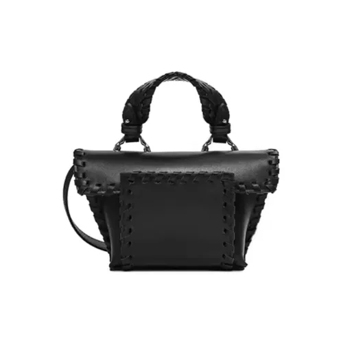 Azzurra Gronchi Сумка через плечо из коровьей кожи мини женская черная