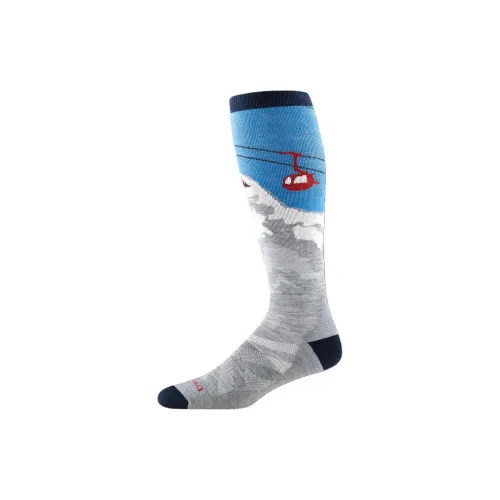 DARN TOUGH Heady Yeti Over The Голень MIDWEIGHT SKI SNOWBOARD Sock Лыжные носки Мужской 1 шт Серый