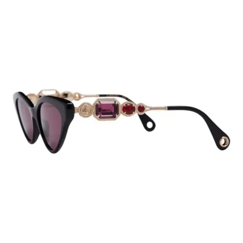 Lanvin Кошачий глаз Солнцезащитные очки Женские Черный коричневый