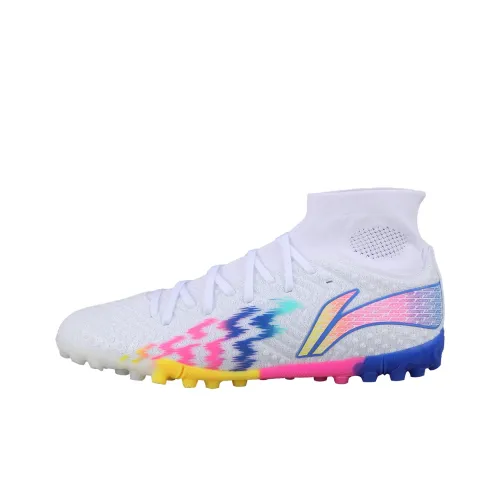 LINING Shadow 2 TF Шипы Искусственный Шипы Амортизация Футбольные бутсы Мужской Сине-белый Colorful