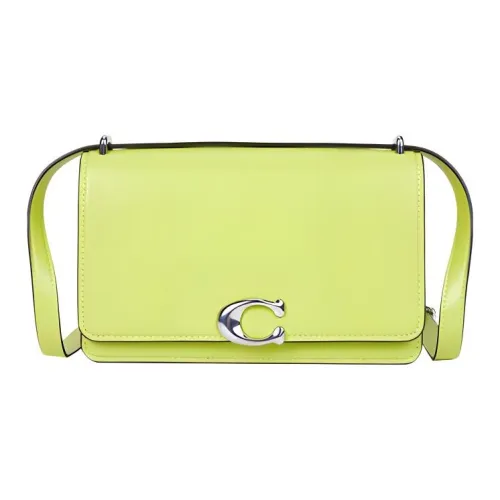 COACH Bandit Коровья кожа Сумка через плечо Сумка на плечо Средняя Женская Зеленая