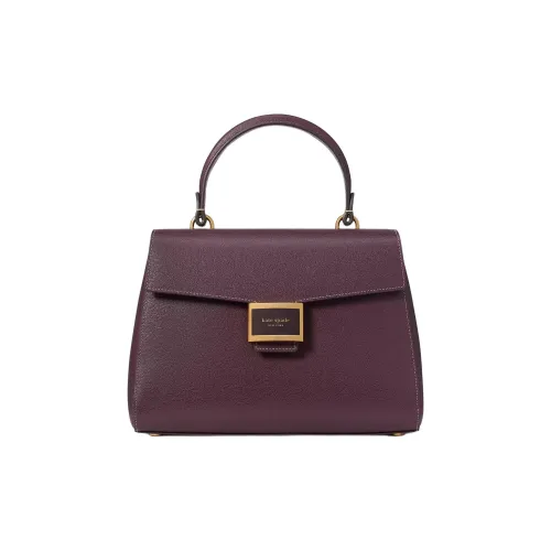Kate Spade Katy Текстурированная кожа сумка через плечо сумка среднего размера женская Deep вишня