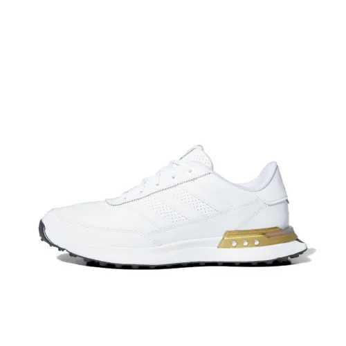 Adidas S2G 24 Устойчивый к истиранию Дышащая Низкий Топ Обувь для гольфа Мужская Белый Золото