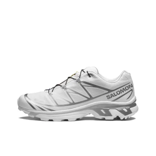 SALOMON XT 6 Амортизация Водонепроницаемый And Дышащий Низкий Топ Беговые кроссовки Унисекс Белый