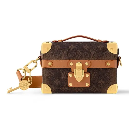 LOUIS VUITTON Основная часть Монограмма Пыль Холст Мягкий Коробка Плечо Через плечо Сумка Мужская Коричневый