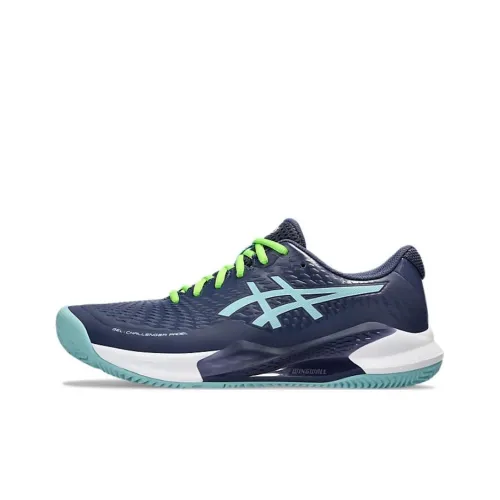 Asics Challenger 14 Gel Support Низкий Топ Теннисные Кроссовки Мужские Синие Зеленые