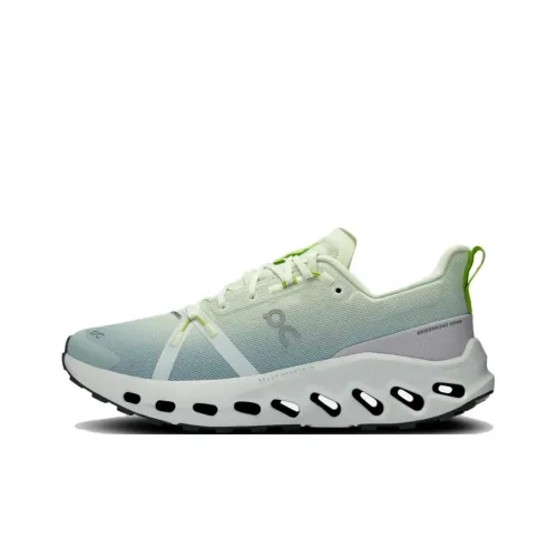 On Cloudsurfer Trail Slip-Resistant Abrasion-Resistant Waterproof Low-Top Trail Running Shoes Women's Green На Cloudsurfer Trail противоскользящие устойчивые к истиранию водонепроницаемые низкие кеды для бега по пересеченной местности женские зеленые