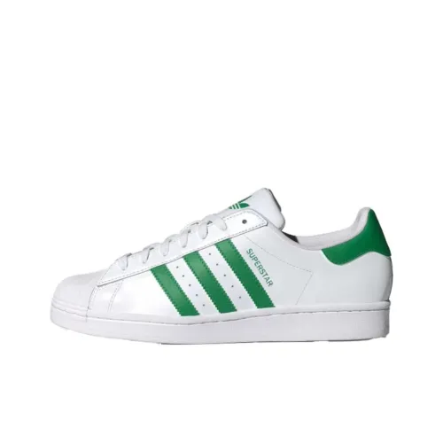 Adidas Originals SUPERSTAR Low Топ Скейтборд Кроссовки Унисекс Белый Зеленый