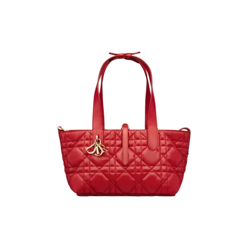 DIOR Корова Кожа Одно Плечо Сумка Маленькая Женская Красная