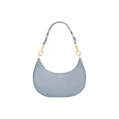 CELINE Гладкая коровья кожа Сумка через плечо Женская Светло-синяя
