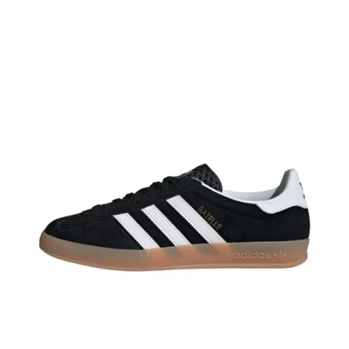 Adidas Originals Gazelle Low Топ Скейтборд Кроссовки Унисекс Черный Белый